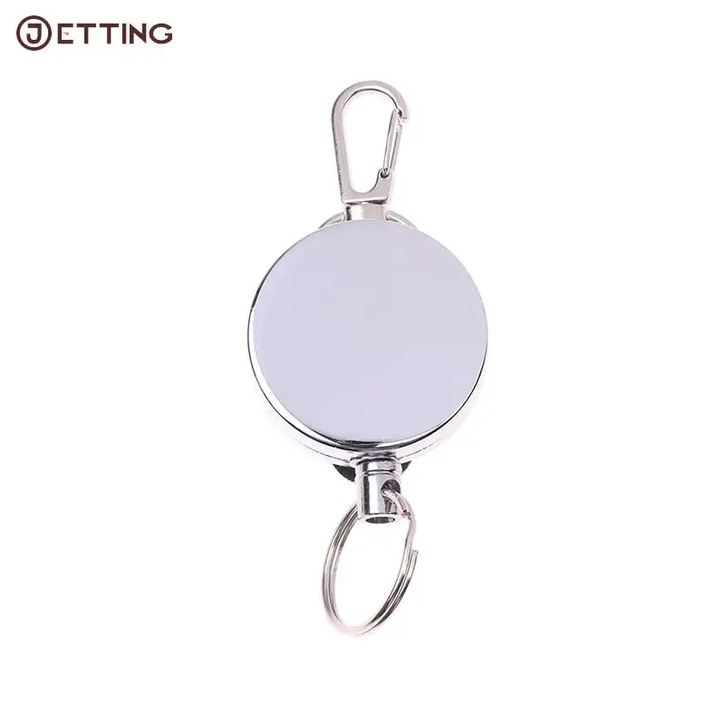 

Extendable Metal Key Chain Ring Belt Clip Pull Keyring Id Badge Holder Clip Keychain Ring Clip