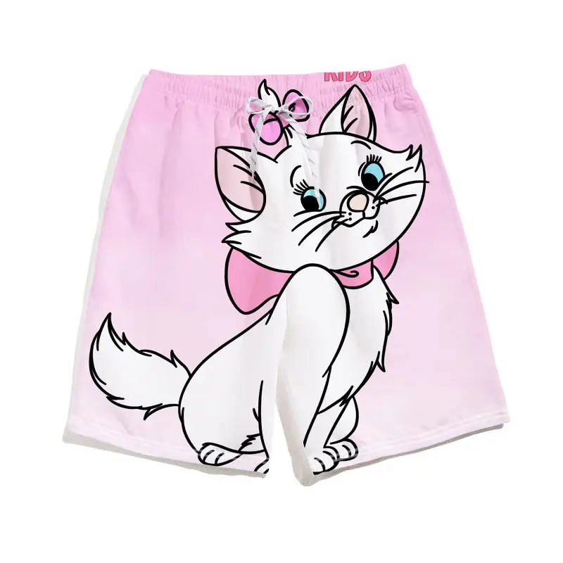 Шорты в стиле аниме для мальчиков и девочек модные летние брюки с принтом милые