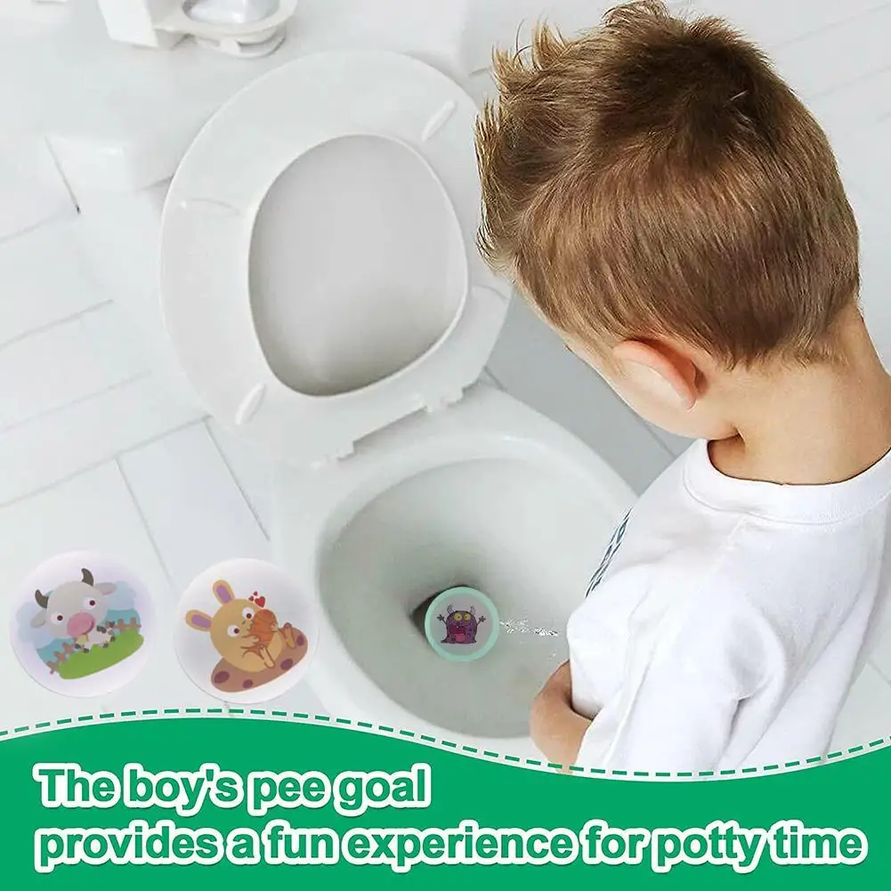 5pcs Potty Training Stickers Toilet Color Changing Stickers Pee Targets Potty Training Seat Stickers Urinal Bullseye for Kids