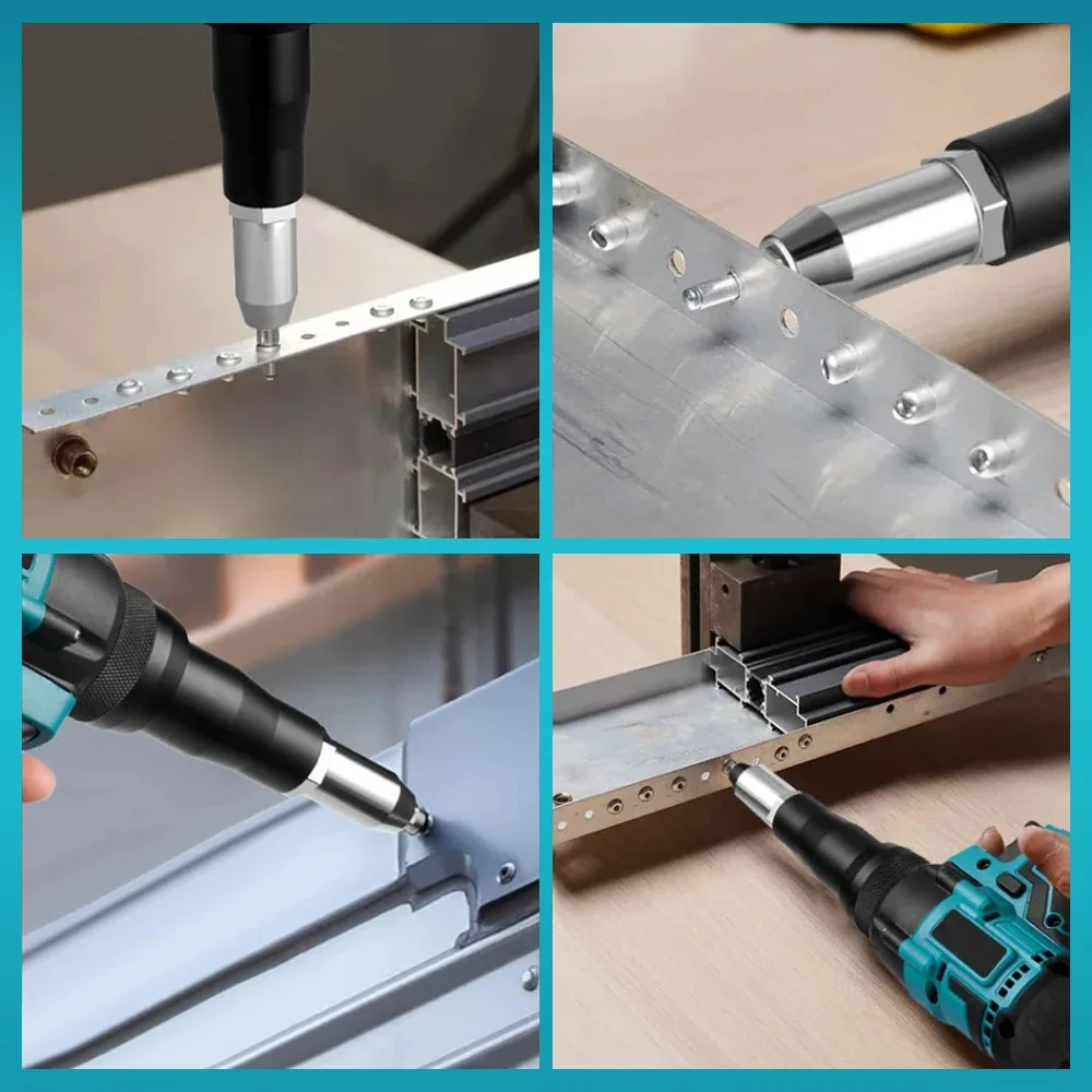 Бесщеточный электрический пистолет для заклепок 2 4-5 мм Аккумуляторный и гаек