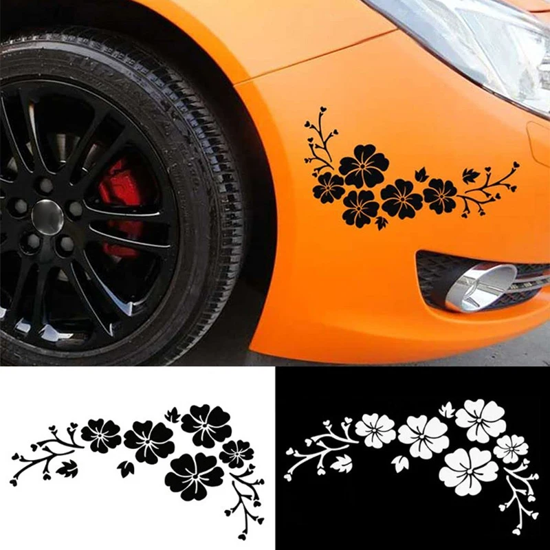 

Fashion Flower Blossom Car Decal Sticker Auto Truck Bumper Door Window Vinyl Stickers Blossom Decor Decoration Car Sticker