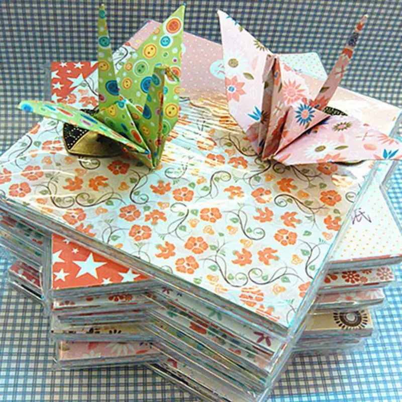 

Vintage Flower Origami Paper Kids Craft Scrapbooking Paper Decorative Floral Papers