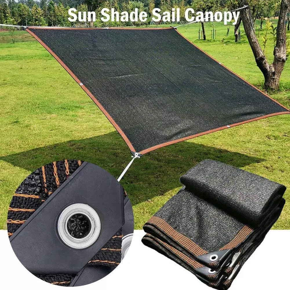 

4 8 12 Pin Black HDPE Anti-UV Sun Shade Net Gazebo Agriculture Shelter Greenhouse Cover Net Pergola Sunshade Outdoor Canopy P0G6