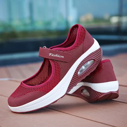 41 42 43 Plus Large Size Single Shoes Outdoor Summer Women's Shoes Mother Shoes Mesh Shoes  Shoes for Women  Flats Shoes