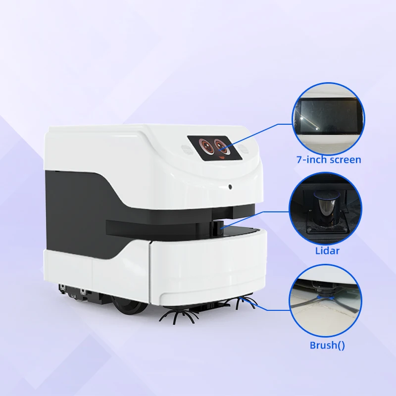 Self  Driving Floor Washer Snail Sweeper Auto Mopping Robot Fully Master Auto Floor Cleaning Machine Intelligent Navigation