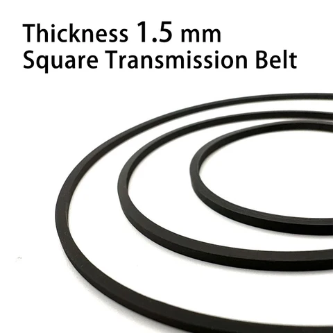 1 шт., квадратный резиновый ремень шириной 1,5 мм, кассета, магнитофон, палуба, трансмиссионный ремень, повторитель компакт-дисков, DVD, VCD, универсальные аксессуары