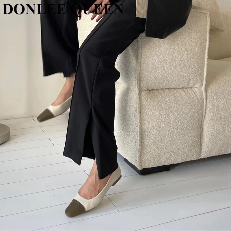 Балетки женские на плоской подошве роскошные брендовые дизайнерские модные