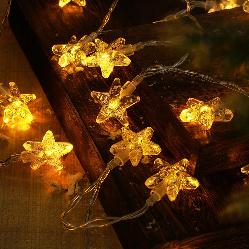 Y2K 10 м 80LEDS батарея звёзды фотострока освещение для помещений домашнее украшение