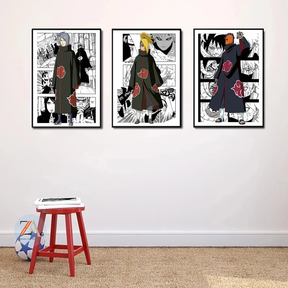 Картина на холсте с рисунком из искусственного аниме Наруто Итати |