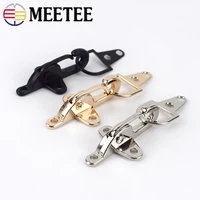 meetee 410pcs 45cm metal buckle lobster clasp clip snap bag belt decor garment button diy coat down jacket sewing accessory
