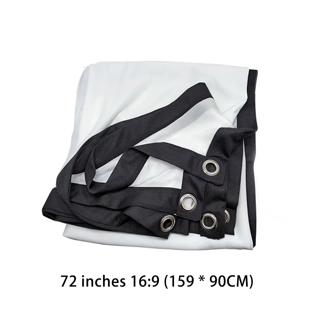 

16 9 Theater Projector HD Curtain Projection Screen Home Games Bedroom