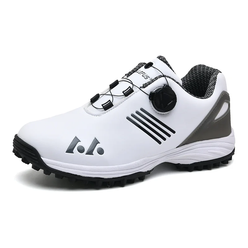 

Zapatos De Golf Profesionales Para Hombre, Zapatillas Con Picos De Golf Resistentes Al Agua, Color Blanco y Negro, Entrenadores