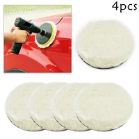 bonnets sanding polishing pads car buffer plate wool waxing 3inch 4pcs