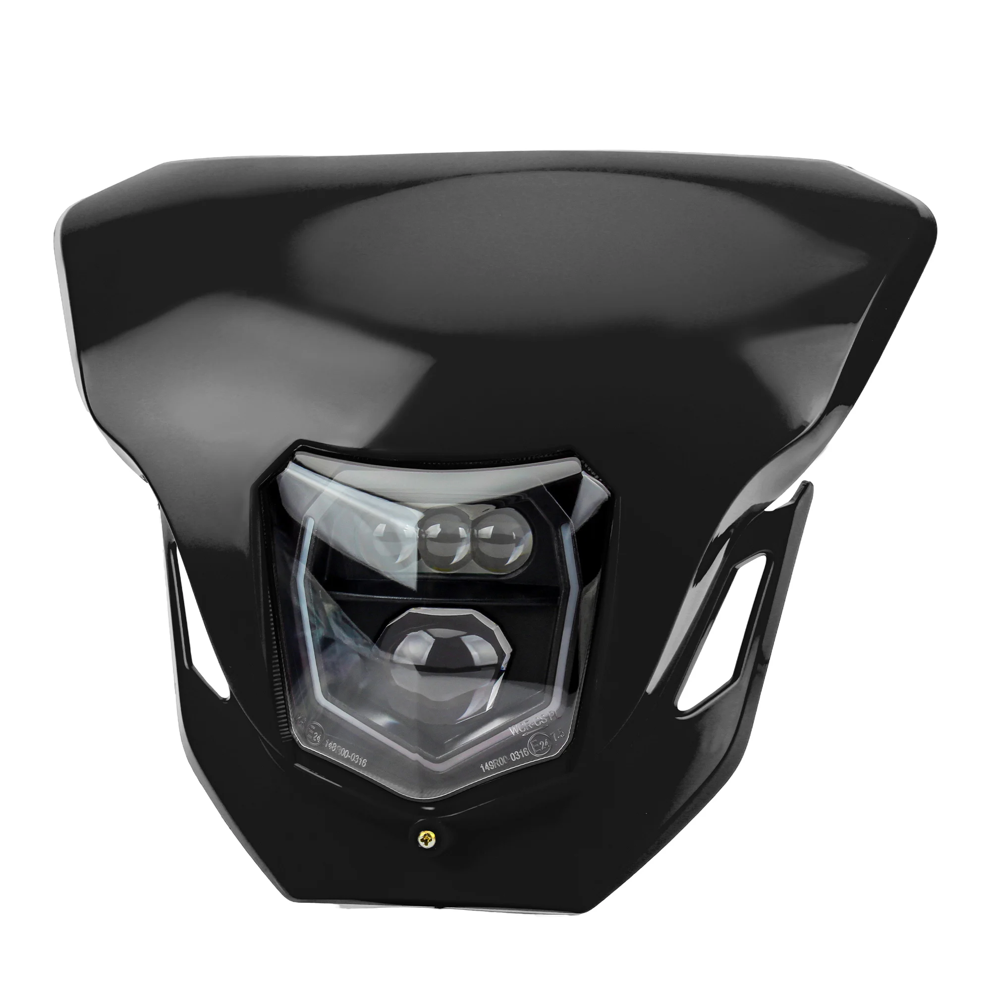 

Для мотоцикла KTM, питбайк, светодиодная фара дальнего/ближнего света, DRL, пластина фары для мотокросса, 125 150 200 250 300 350 450 500 Enduro