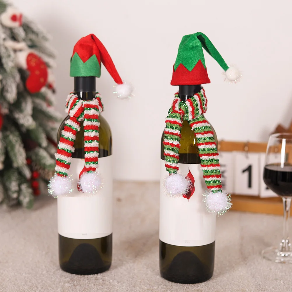 Рождественское украшение для бутылки вина скандинавский стиль минималистичный