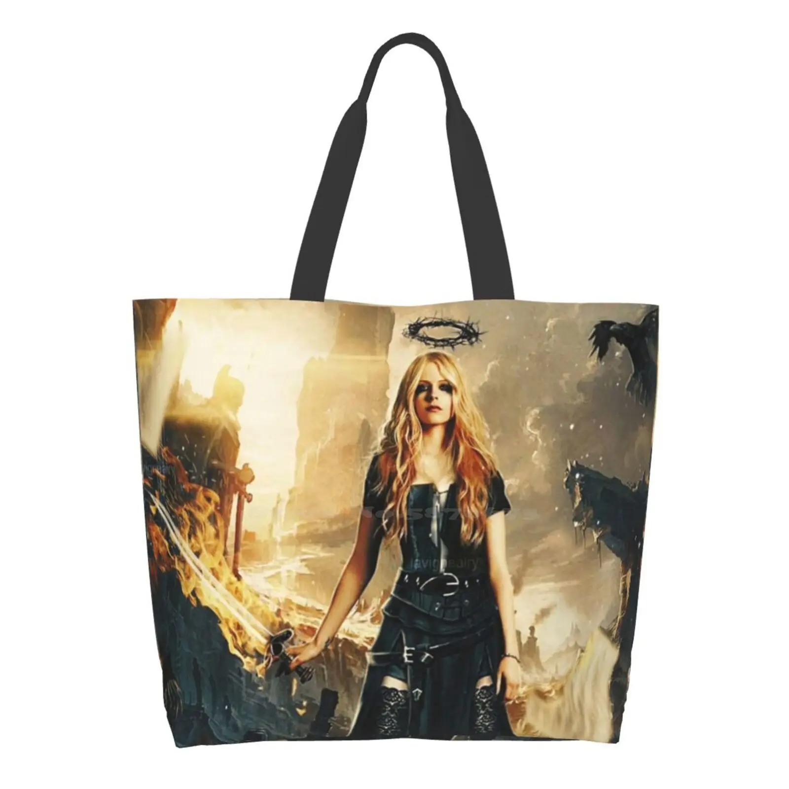 

Avril Lavigne Sword Tour 2021 Malamsenin High Quality Large Size Tote Bag Avril Lavigne Sword Tour 2021 Malamsenin