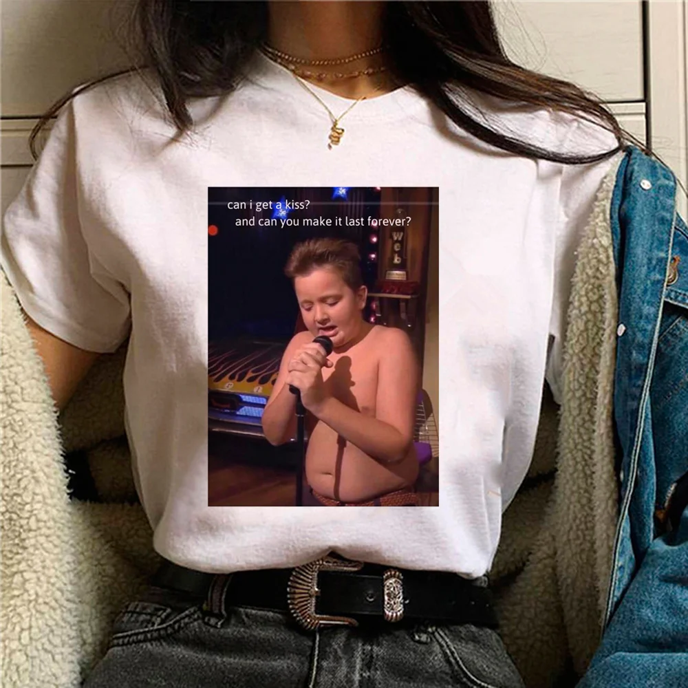 

Женская комиксная летняя футболка Gibby, одежда Харадзюку