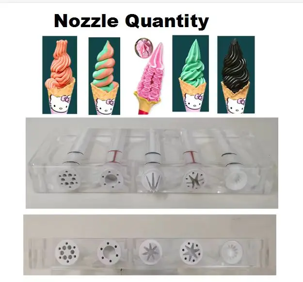 Машина для мягкого мороженого CE ETL 3 5 7 вкусов 60 л машина из смешанного с