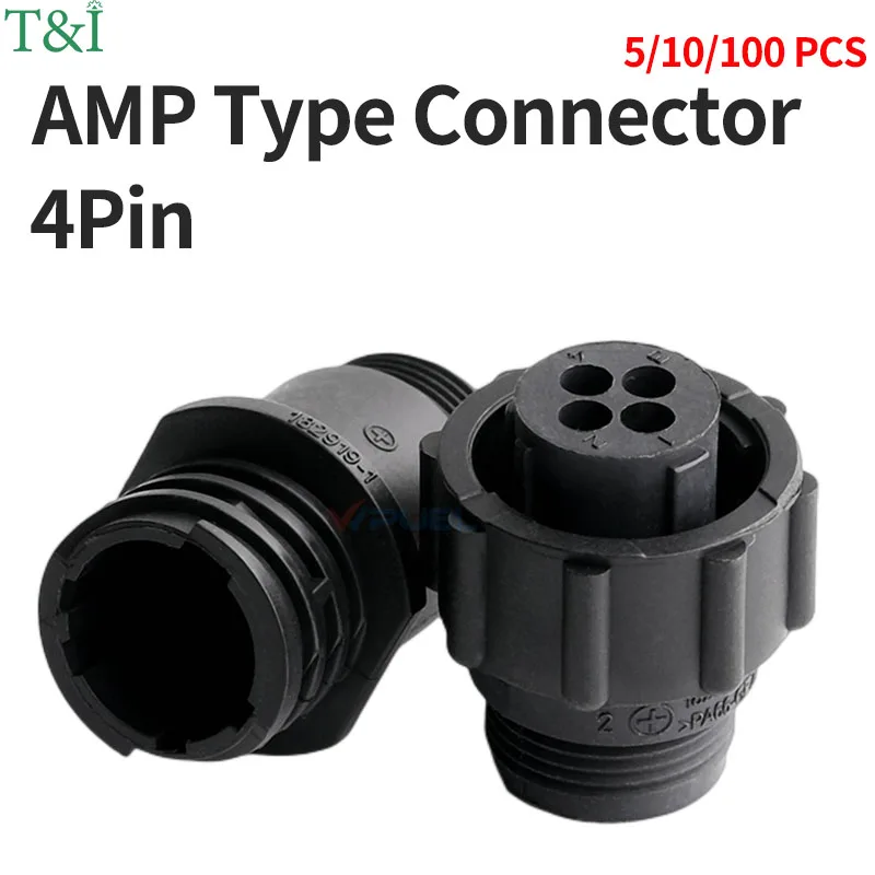 

5/10/100 Sets 4Pin AMP/TE Type182919-1 206153-1 182647-1 Auto Sensor Plug Connector for SMEMA Car Male Female without Terminal