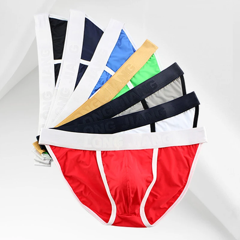 

7Pcs/Lot Men Sexy Underwear Briefs Bikini Gay Men Underwear Men Homme Jockstrap Men's Nylon Briefs Male Sexy U Convex Underpants