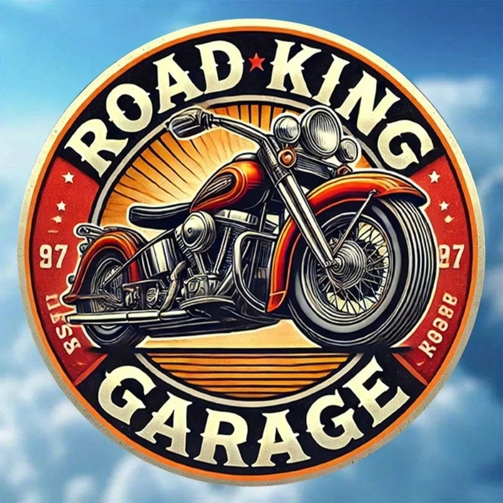 

Металлическая вывеска ROAD KING Garage 20x20 см