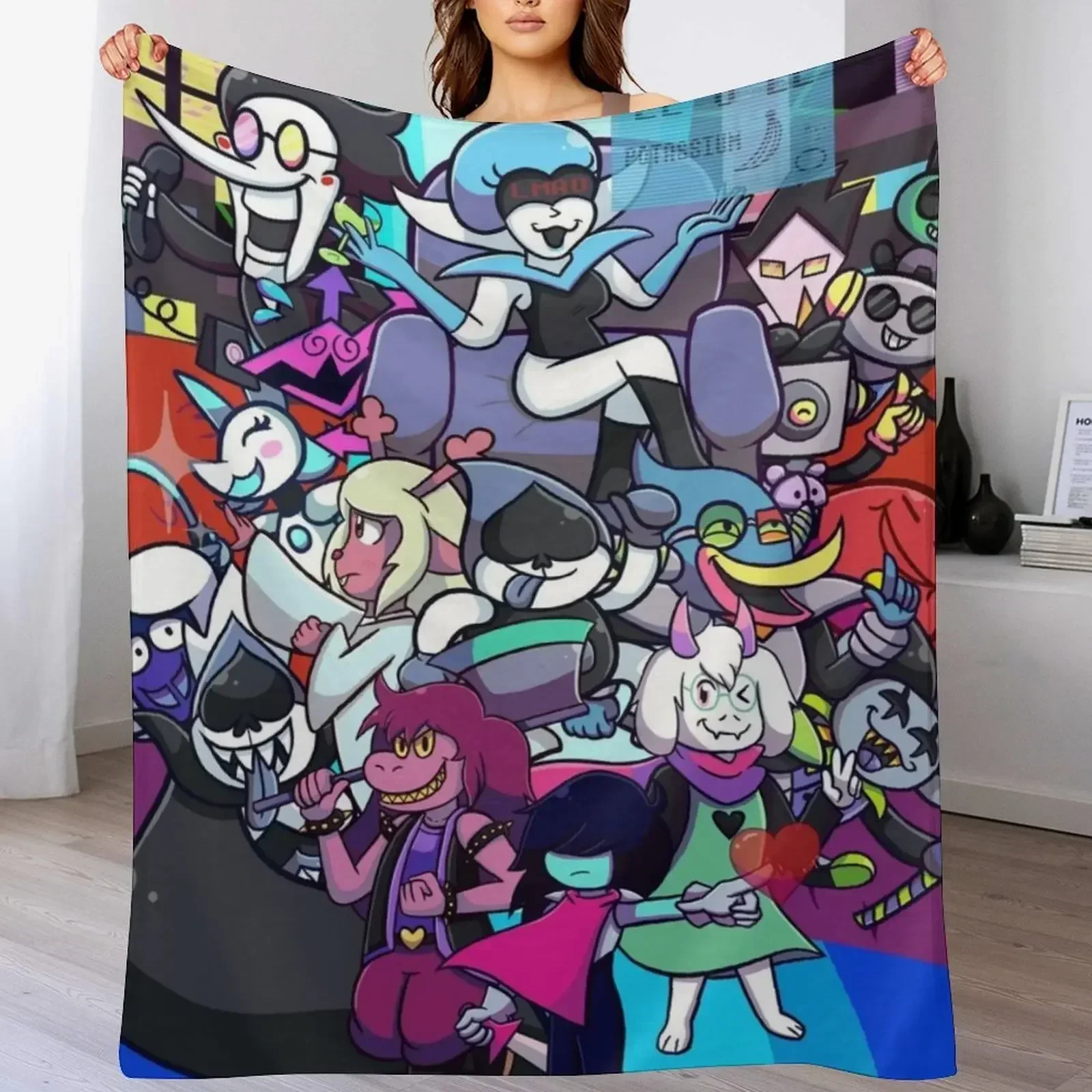 Плед Deltarune Chapter 2 плед на диван одеяла и пледы мягкие большие