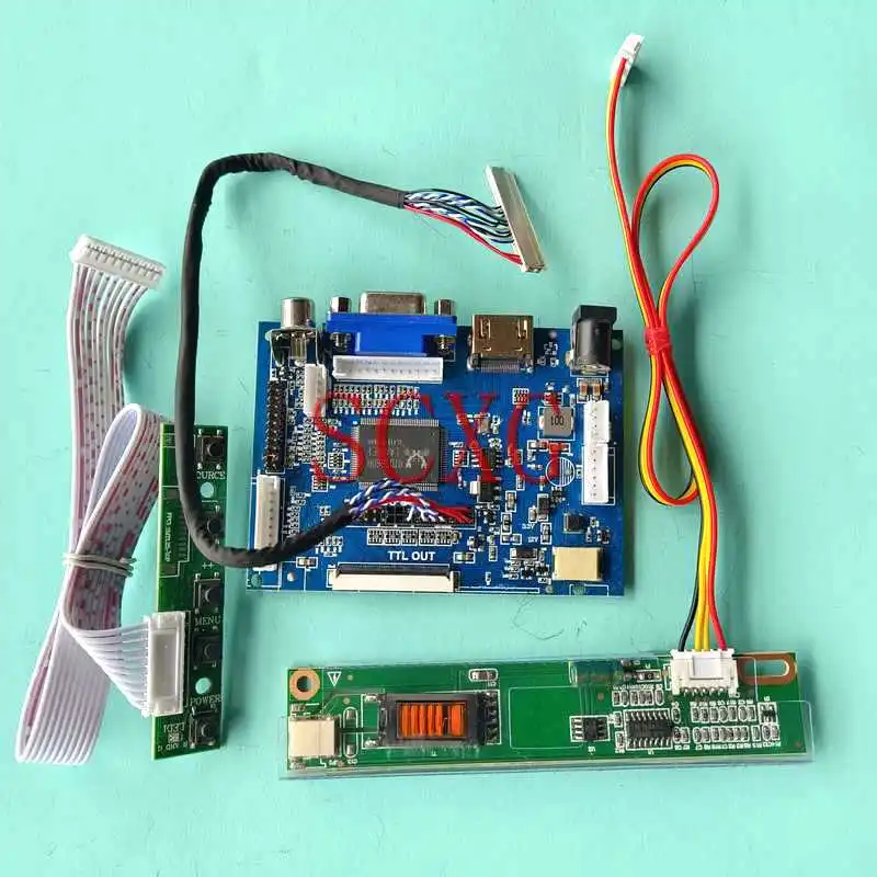 

For LTN160AT01 LTN160AT02 Laptop Display Screen Controller Board DIY Kit AV VGA HDMI-Compatible 1CCFL LVDS 30 Pin 1366*768 16"