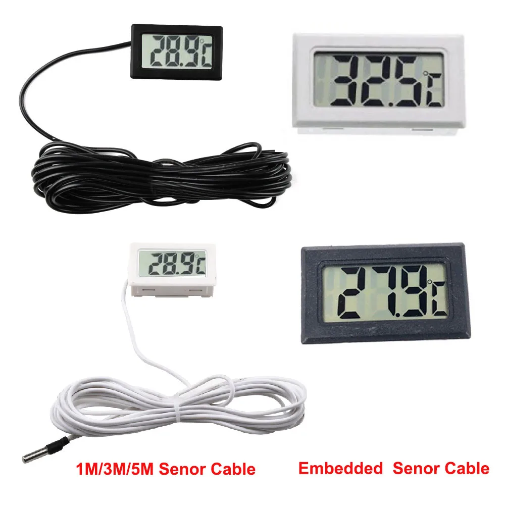 FY-10 LCD Digital Thermometer Temperature Sensor Temperature Tester Detector Monitor with 1M 3M 5M Senor Cable for Aquarium FY-10 LCD Digital Thermometer Temperature Sensor Temperature Tester Detector Monitor with 1M 3M 5M Senor Cable for Aquarium