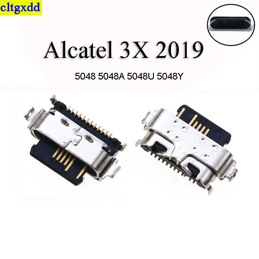 

cltgxdd 1PCS for Alcatel 3X 2019 5048 5048A 5048U 5048Y Type C Micro USB Jack Charging Socket Port Plug Dock Connector Adapter