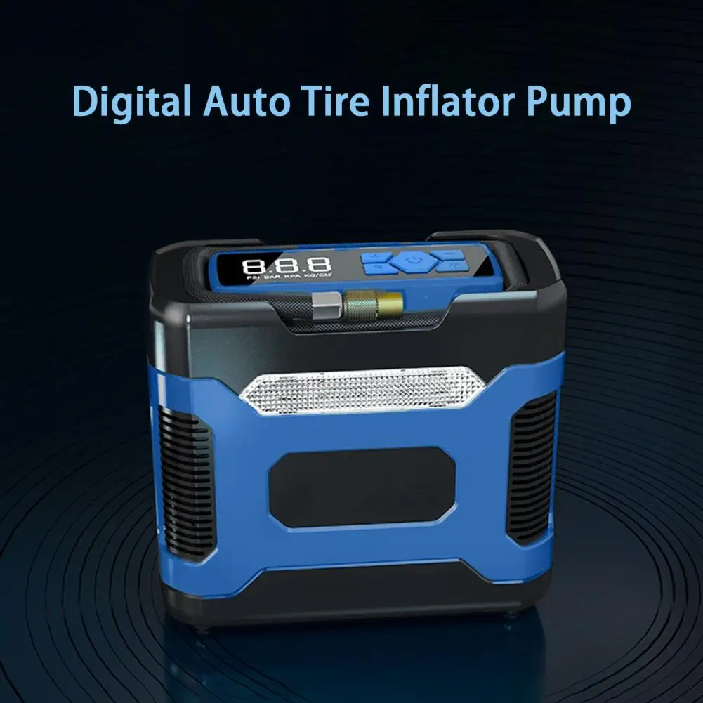 

Портативный автомобильный воздушный компрессор, цифровой насос для накачки шин, лампа, компрессор для автомобиля