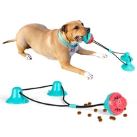 pet dog chew toy interactive elasticity bite resistant teeth clean play dog toothbrush chews toys with sucker drawstring ball