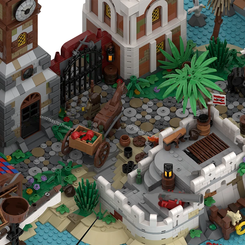 Новинка 8537 шт. серия мира пиратов в средневековом стиле MOC солдат крепость