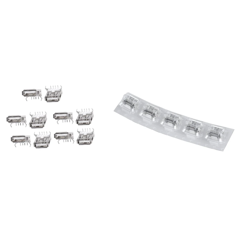 

10 шт., разъёмы для пайки, USB Type A