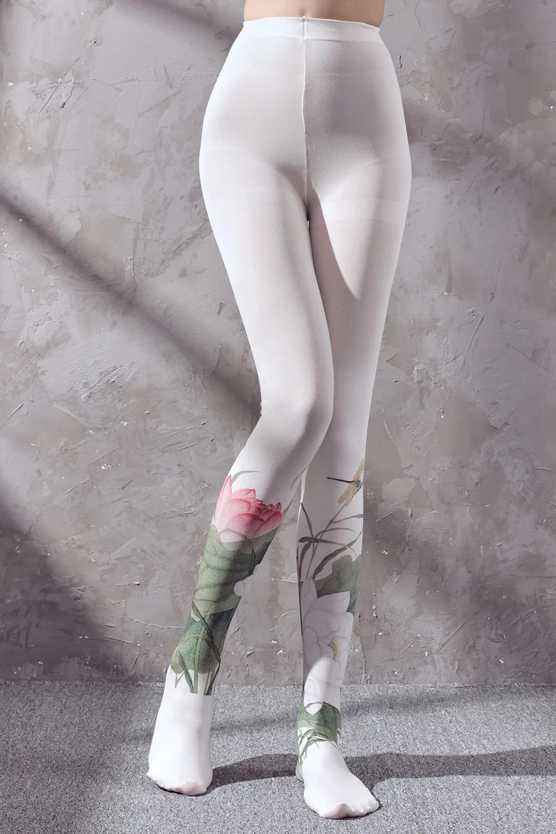 Новинка подходящие чонсам дизайнерские Базовые носки в китайском стиле белые