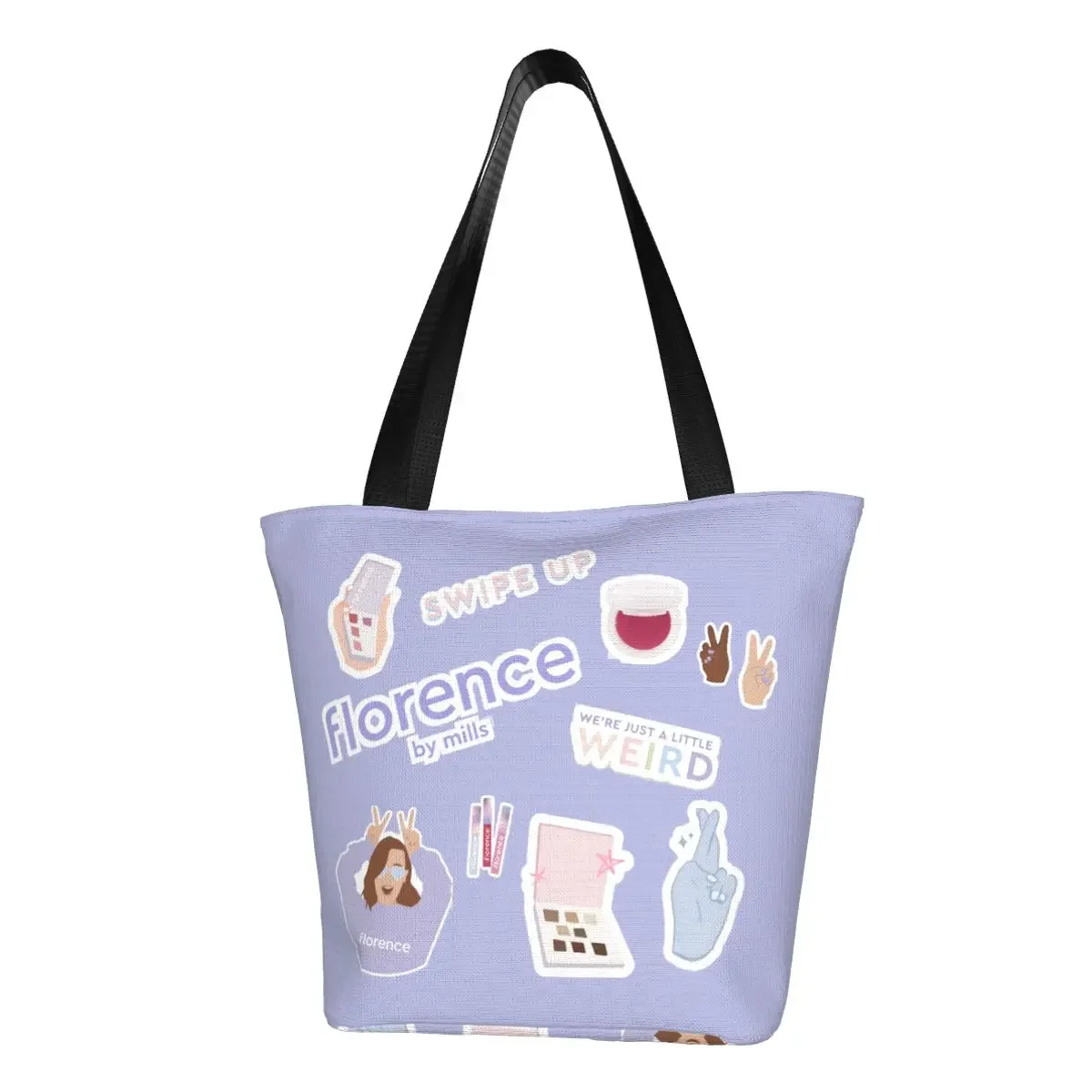 

Многоразовая Женская Холщовая Сумка-тоут с ручками и плечевым ремнём