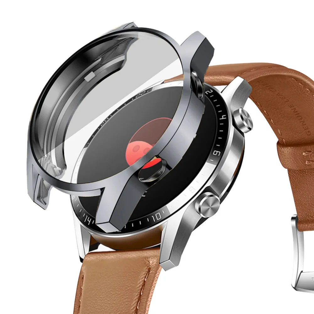TPU Case For Huawei Watch GT 2 Screen Protector Cover SmartWatch Full Coverage Bumper Shell Cases for GT 2 42 46mm Accessories