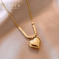 non fading stainless steel heart pendant necklace 2022 womens fashion jewelry wedding party unusual accessories for girls gift