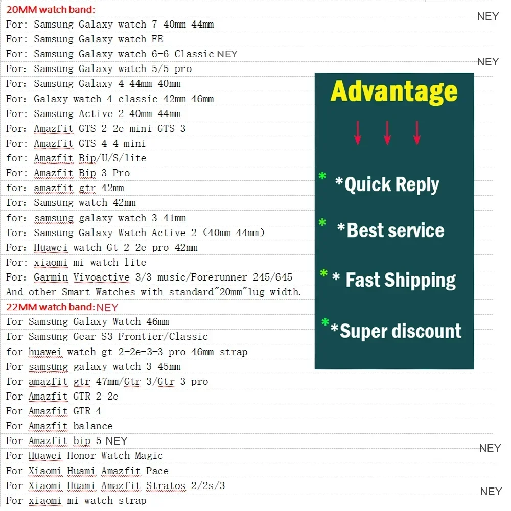 Нейлоновый ремешок-петля для Amazfit GTS 4/2/3pro/2e/GTS2 Mini/GTR 4 42 мм/47 мм/GTR2/2e/stratos