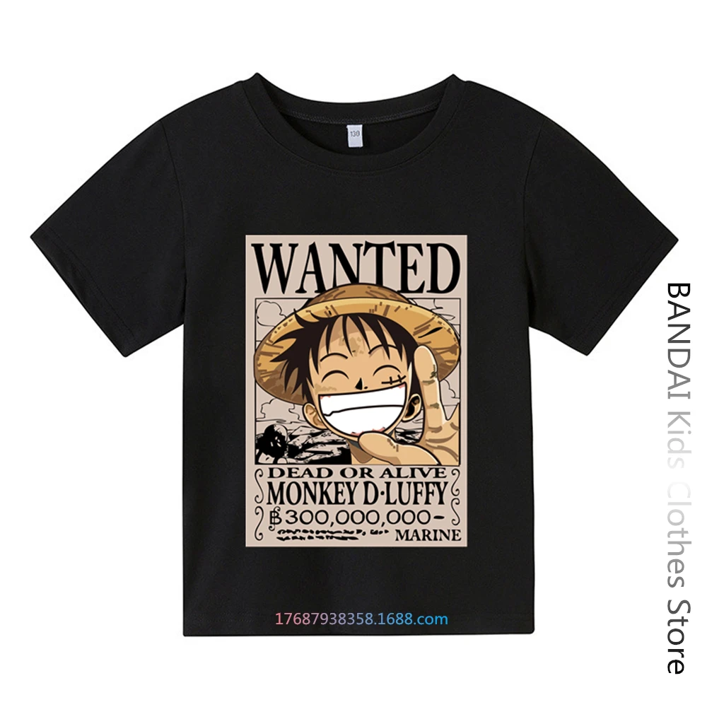 Cute Unicorn One Piece Luffy T Shirt Casual Tshirt Homme O Neck Streetwear Baby T-Shirt Boys Clothes Anime Girls Top Tees