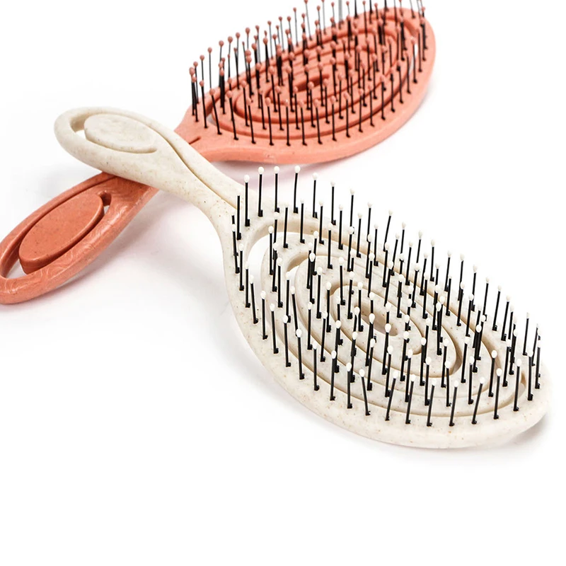 

Portable Hair Brush Large Curved Hollow Comb Massage Comb Circular Modeling Tool Creative Anti-static Massage Hairdressing Comb