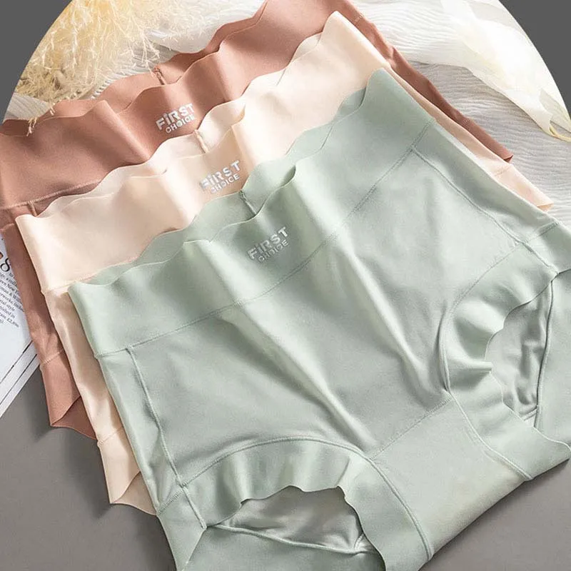 

Wasteheart New Women Fashion Green High Waist Panties Underwear Seamless One-Piece Lingerie Underpants Briefs F Cotton