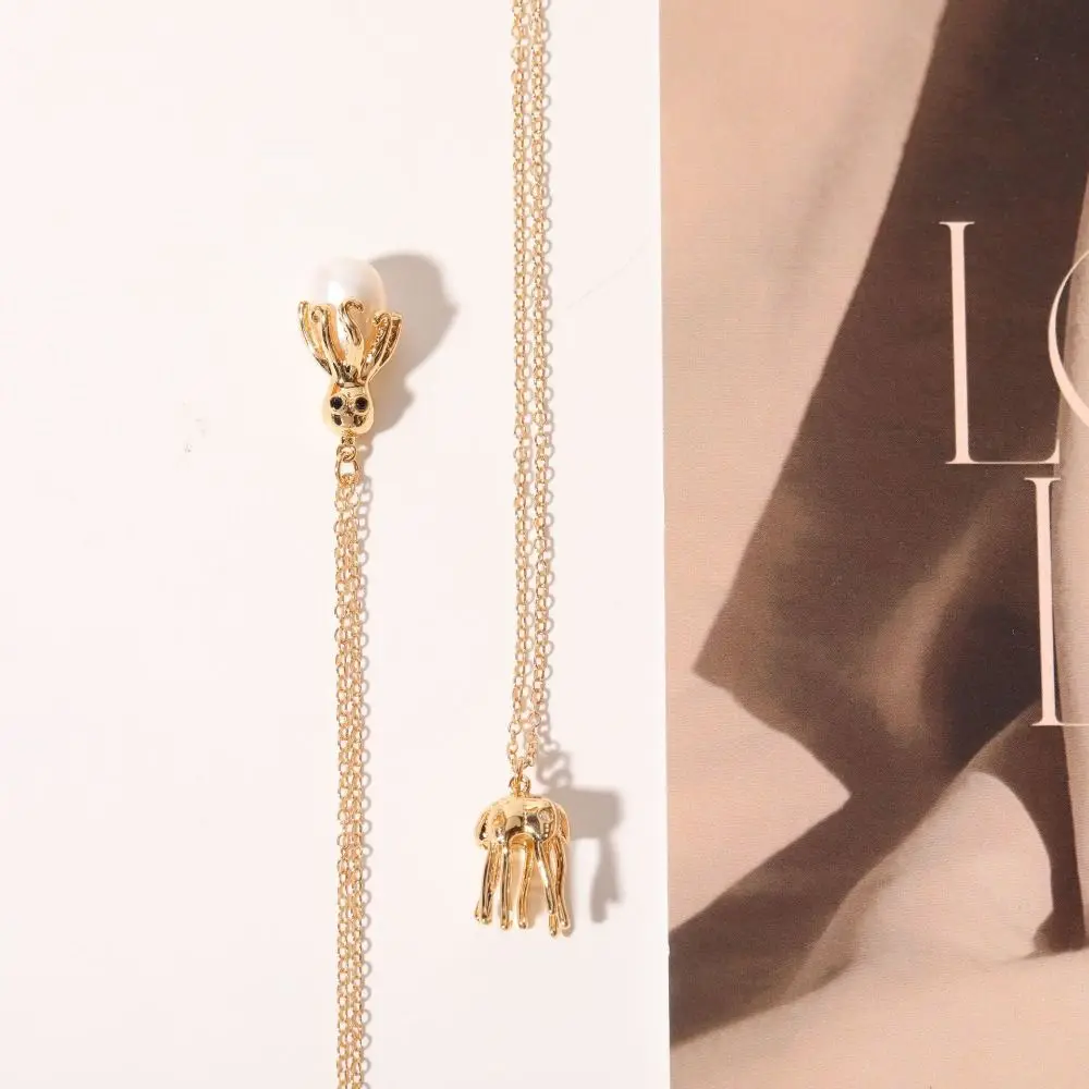 Ins осьминог медуза кулон ожерелье модные украшения уникальная цепочка на ключицы