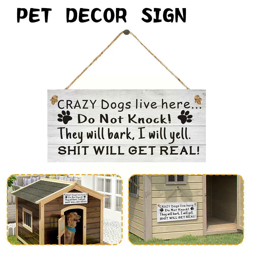 

Vintage Pet Friendship Wooden Sign Cat Dog Wood Hanging Wooden Decorative Laser Special-shaped House Number Wooden Cutting R2J8