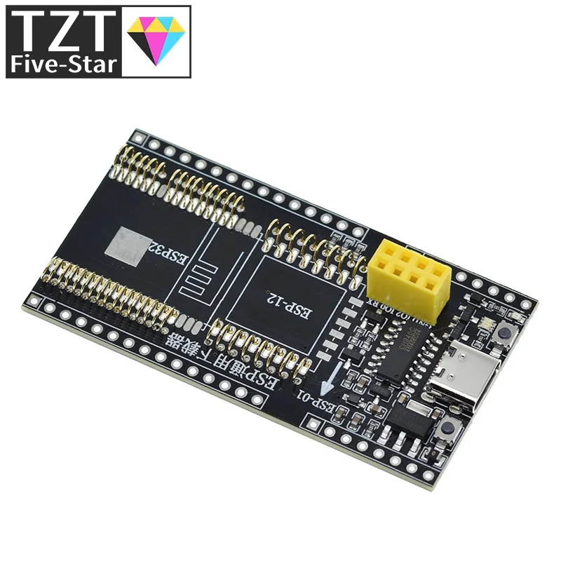 TZT ESP8266 ESP32-WROVER Макетная плата Тестовый программатор Загрузчик розетки для ESP-01 ESP01S