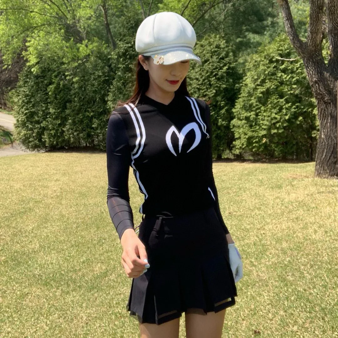 new golf long sleeves shirts for women summer ladies golf wear quick dry sun protection layers fashion design golf shirts