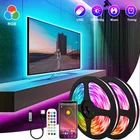 Светодиодная RGB-лента с поддержкой Bluetooth, 5050 люмен, светодиодная гирлянда, USB-лента, Диодная лента для комнаты, подсветки телевизора, светильник оновая лампа, рождественское освещение