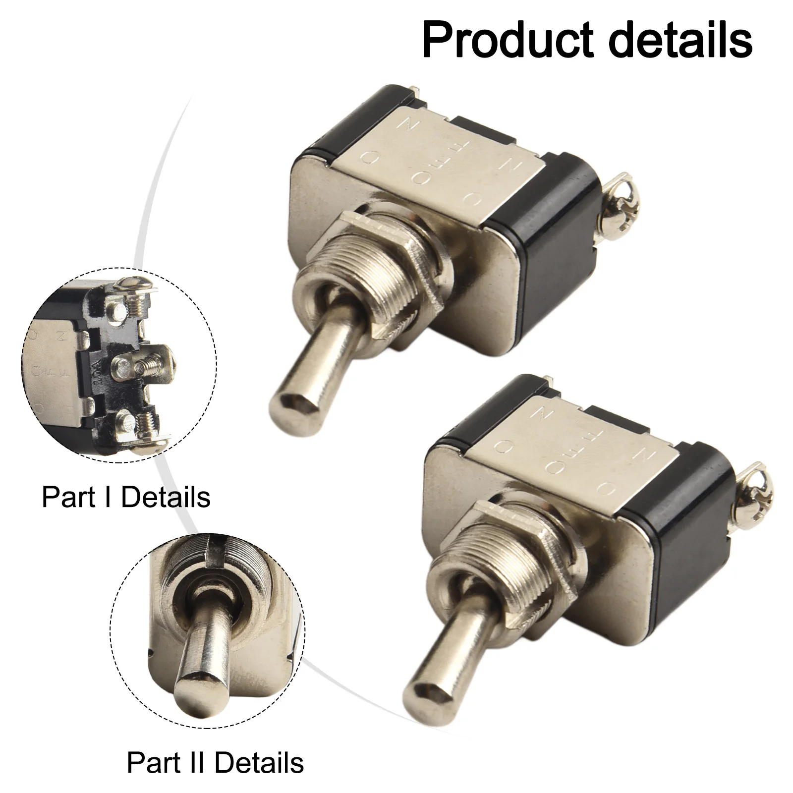 Переключатель-тумблер 15 А 250 В 2 шт.
