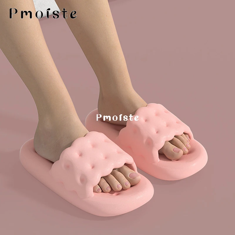 Women's Slippers for Home Cute Cookies Women Shoe Summer 2023 New Lightweight EVA Slipper Platform Wear-resistant Slide Non-slip