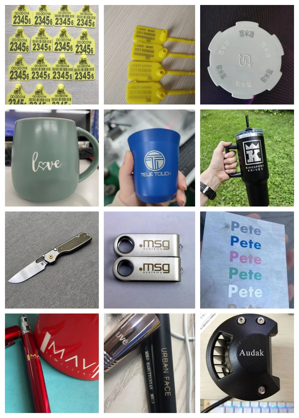 2024 динамический автофокус 3D-маркировка ушные бирки для крупного рогатого скота