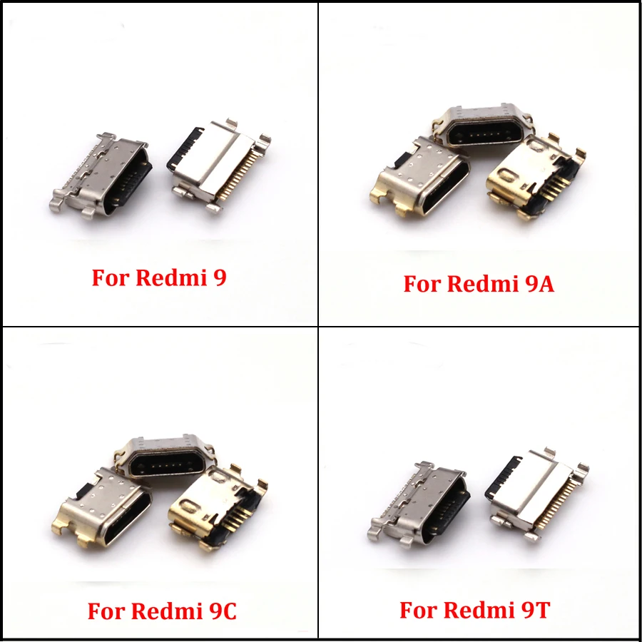 10 шт. зарядное устройство Type C Micro Mini USB зарядный порт док-разъем для Xiaomi Redmi 9 9A 9C 9T